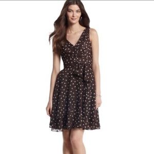 White House Black Market Black Polka Dot Dress